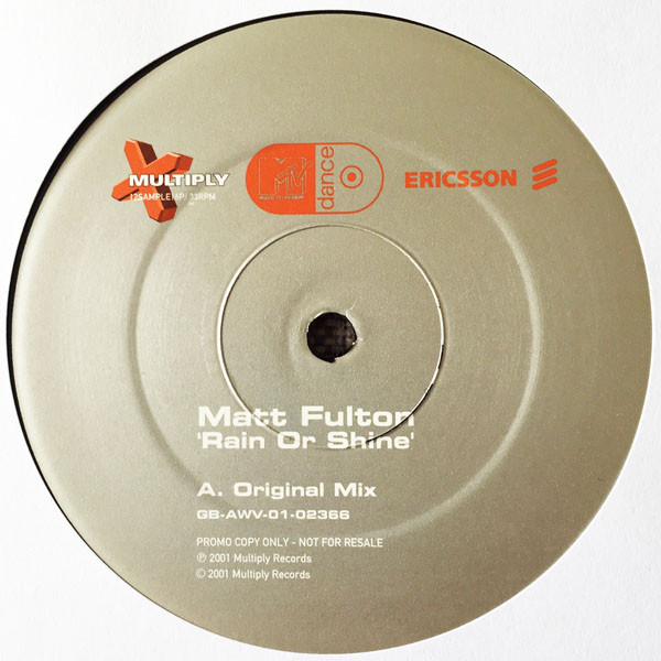 Matt Fulton - Rain Or Shine | Multiply Records (12SAMPLE16P) - main Matt Fulton - Rain Or Shine | Multiply Records (12SAMPLE16P) - main