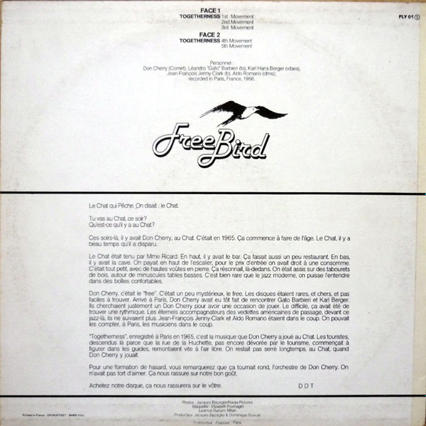 Don Cherry & Gato Barbieri - Togetherness | Free Bird (FLY 01) - 2