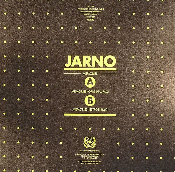 Jarno - Memories | Rush Hour (RH-LTD 021)
