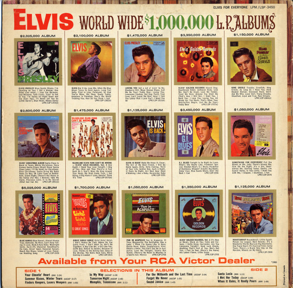 Elvis Presley - Elvis For Everyone! | RCA Victor (LPM-3450) - 2