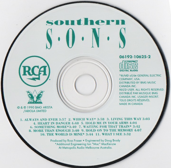 Southern Sons - Southern Sons | RCA (06192-10625-2) - 3