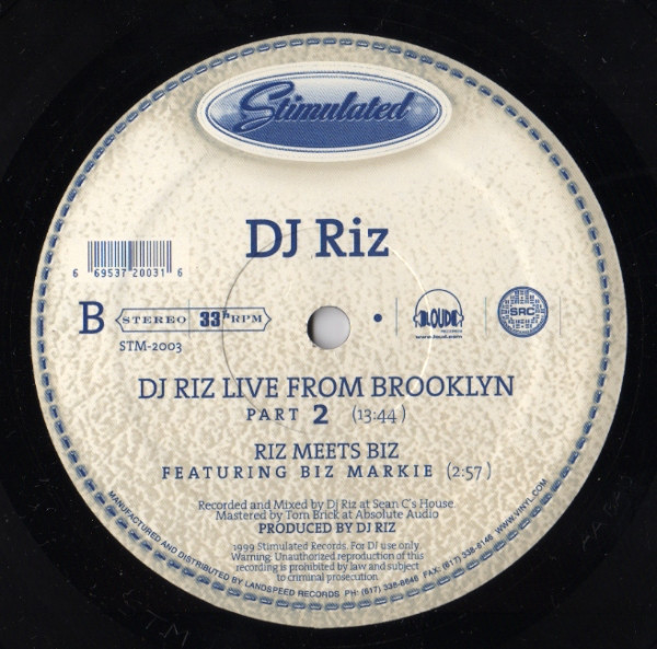 DJ Riz - Live From Brooklyn | Stimulated Records (STM-2003) - 3