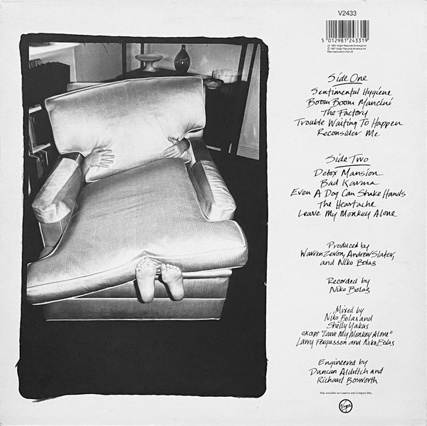 Warren Zevon - Sentimental Hygiene | Virgin (V 2433) - 2 Warren Zevon - Sentimental Hygiene | Virgin (V 2433) - 2