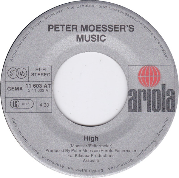 Peter Moesser's Music - High | Ariola (11 603 AT) - 2