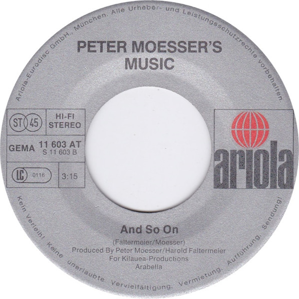 Peter Moesser's Music - High | Ariola (11 603 AT) - 3