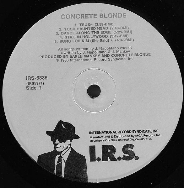 Concrete Blonde - Concrete Blonde | I.R.S. Records (IRS-5835) - 4 Concrete Blonde - Concrete Blonde | I.R.S. Records (IRS-5835) - 4