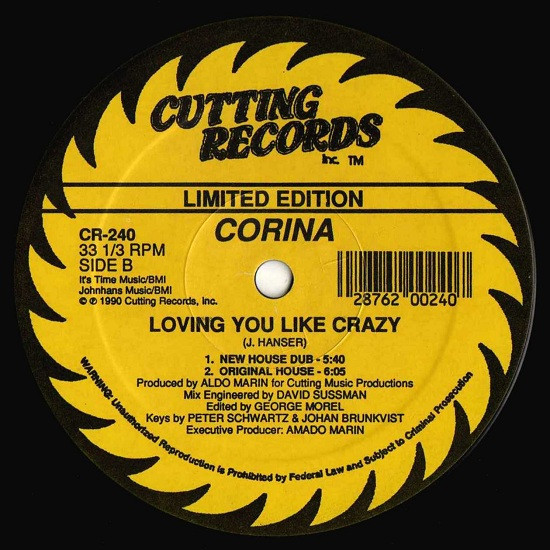 Corina - Loving You Like Crazy | Cutting Records (CR-240) - 2 Corina - Loving You Like Crazy | Cutting Records (CR-240) - 2