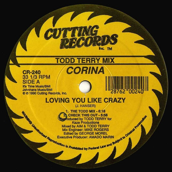 Corina - Loving You Like Crazy | Cutting Records (CR-240)