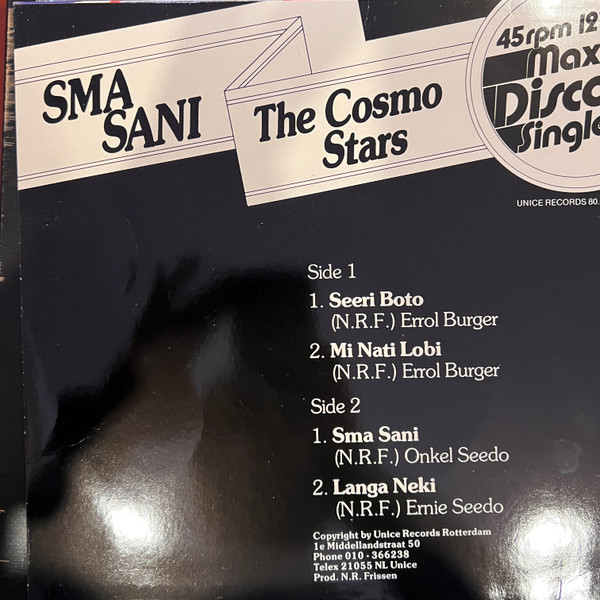 Cosmo Stars - Sma Sani | Unice Records (80.086) - 2