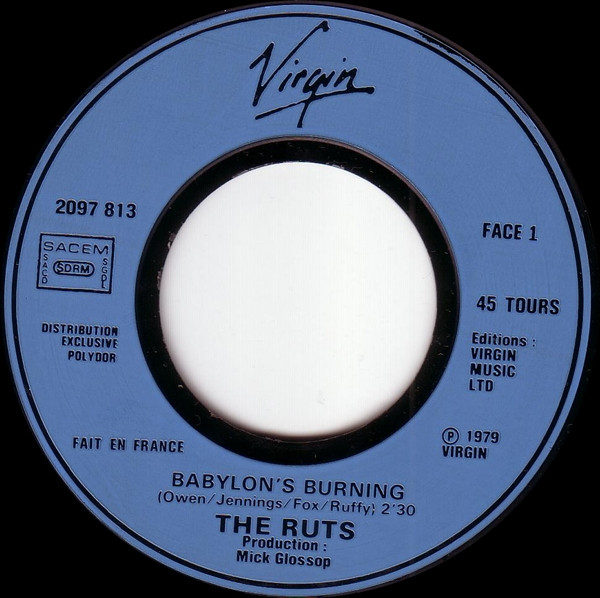 The Ruts - Babylon's Burning | Virgin (2097 813) - 3