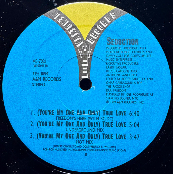 Seduction - (You're My One And Only) True Love | Vendetta Records (VE-7021) - 2