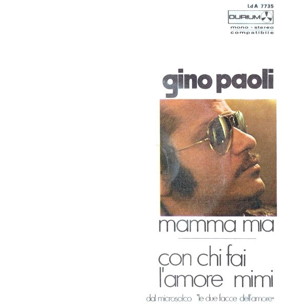 Gino Paoli - Mamma Mia / Con Chi Fai L'Amore Mimi | Durium (Ld A 7735) - main
