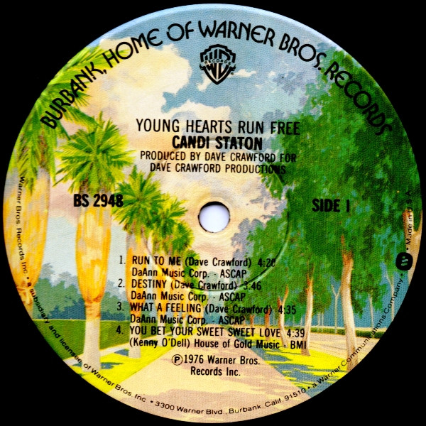 Candi Staton - Young Hearts Run Free | Warner Bros. Records (BS 2948) - 3