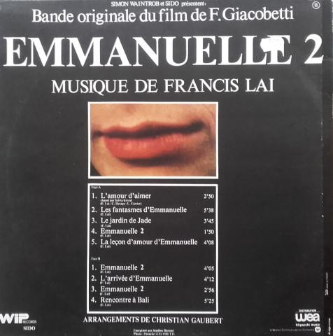 Francis Lai - Emmanuelle 2 | WIP Records (863 002) - 2 Francis Lai - Emmanuelle 2 | WIP Records (863 002) - 2