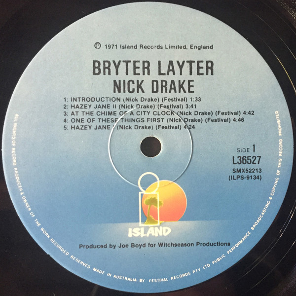Nick Drake - Bryter Layter | Island Records (L36527) - 3 Nick Drake - Bryter Layter | Island Records (L36527) - 3