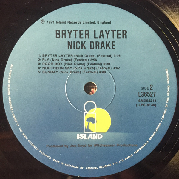 Nick Drake - Bryter Layter | Island Records (L36527) - 4 Nick Drake - Bryter Layter | Island Records (L36527) - 4