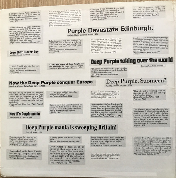 Deep Purple - Who Do We Think We Are | Purple Records (TPSA 7508) - 2
