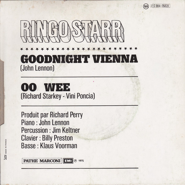Ringo Starr - Goodnight Vienna | Apple Records (2C 004-05820) - 2 Ringo Starr - Goodnight Vienna | Apple Records (2C 004-05820) - 2