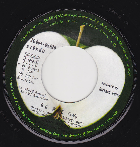 Ringo Starr - Goodnight Vienna | Apple Records (2C 004-05820) - 4 Ringo Starr - Goodnight Vienna | Apple Records (2C 004-05820) - 4