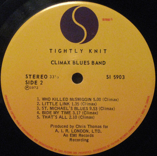 Climax Blues Band - Tightly Knit | Sire (SI 5903) - 4 Climax Blues Band - Tightly Knit | Sire (SI 5903) - 4