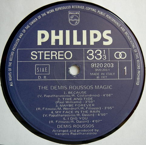 Demis Roussos - The Demis Roussos Magic | Philips (9120 203) - 4 Demis Roussos - The Demis Roussos Magic | Philips (9120 203) - 4