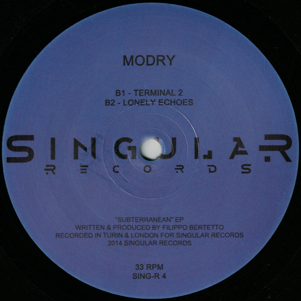 Modry - Subterranean EP | Singular Records (SING-R 4) - 2 Modry - Subterranean EP | Singular Records (SING-R 4) - 2