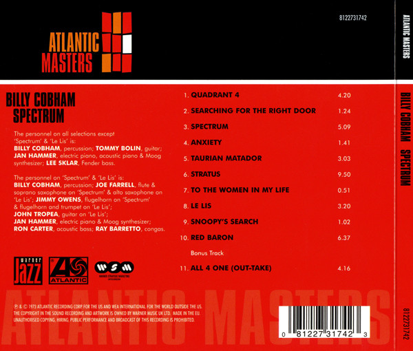 Billy Cobham - Spectrum | Atlantic (8122731742) - 2