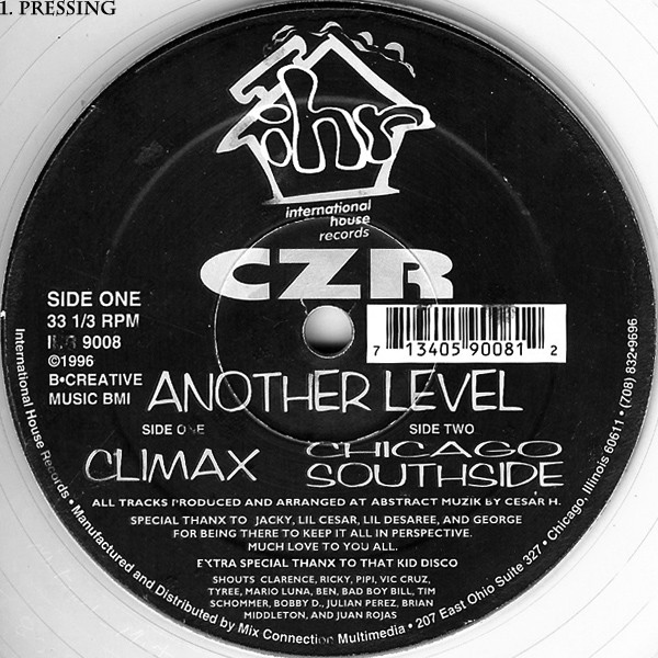 CZR - Another Level | International House Records (IHR 9008)
