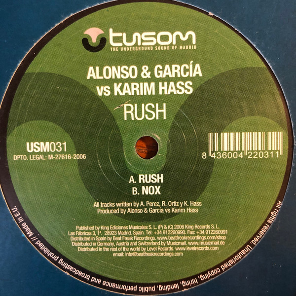 Alonso & Garcia vs. Karim Haas - Rush | T.U.S.O.M. Recordings (USM031)