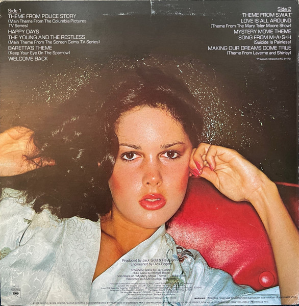 Ray Conniff - Theme From S.W.A.T.  And Other TV Themes [Vinyl] | Columbia (PC 34312) - 2