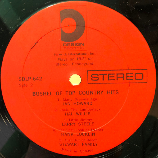 Various - Bushel Of Top Country Hits! | Design Records (DLP-642) - 4 Various - Bushel Of Top Country Hits! | Design Records (DLP-642) - 4
