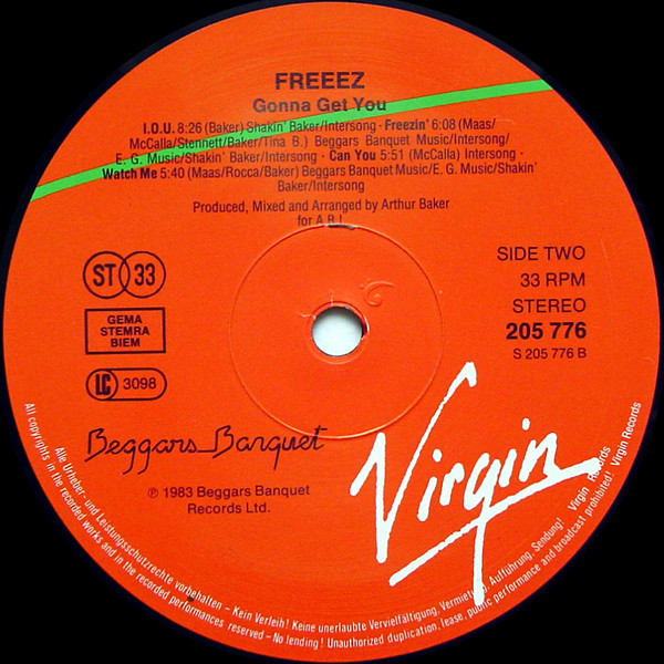 Freeez - Gonna Get You | Virgin (205 776) - 4
