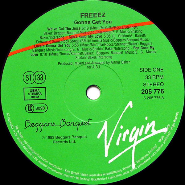 Freeez - Gonna Get You | Virgin (205 776) - 3