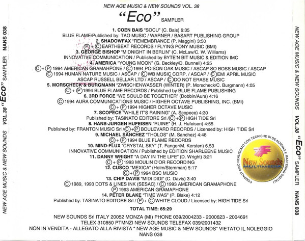 Various - Eco | New Sounds Multimedia (NANS 038) - 3
