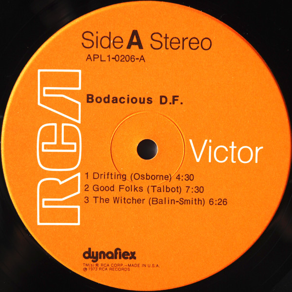 Bodacious DF - Bodacious DF | RCA (APL1-0206) - 4 Bodacious DF - Bodacious DF | RCA (APL1-0206) - 4