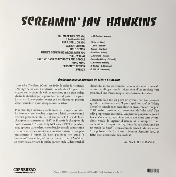Screamin' Jay Hawkins - Screamin' Jay Hawkins | Cornbread Records (CRNBR16052) - 4