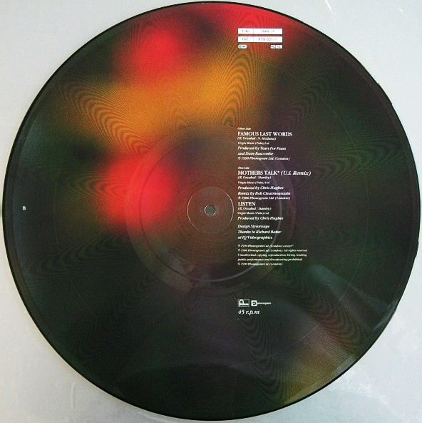 Tears For Fears - Famous Last Words | Fontana (IDPIC 15) - 4