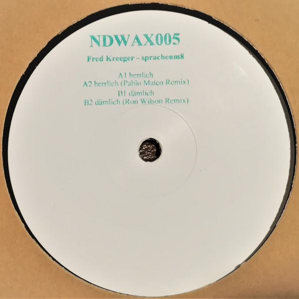 Fred Kreeger - sprachenm8 | Night Defined Recordings (NDWAX005)