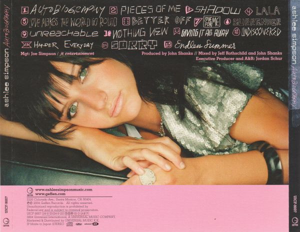 Ashlee Simpson - Autobiography | Geffen Records (UICF-9007) - 3