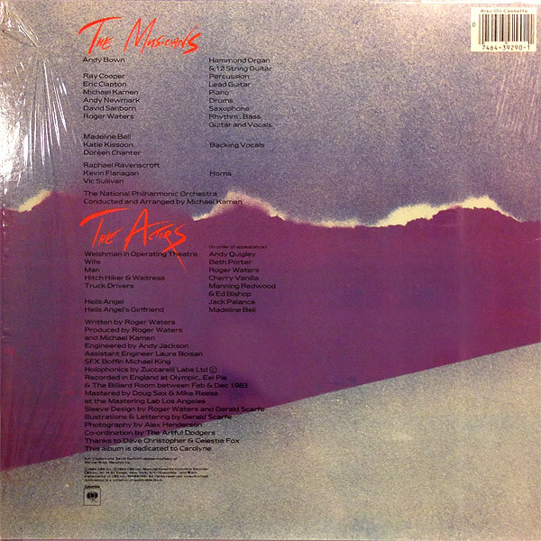 Roger Waters - The Pros And Cons Of Hitch Hiking | Columbia (FC 39290) - 2 Roger Waters - The Pros And Cons Of Hitch Hiking | Columbia (FC 39290) - 2