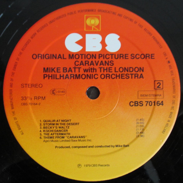 Mike Batt With London Philharmonic Orchestra - Caravans (Original Motion Picture Score) | CBS (CBS 70164) - 4