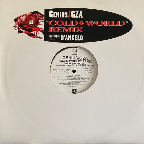 The Genius / GZA Featuring D'Angelo - Cold World (Remix) | Geffen Records (PRO-A-4848) - main