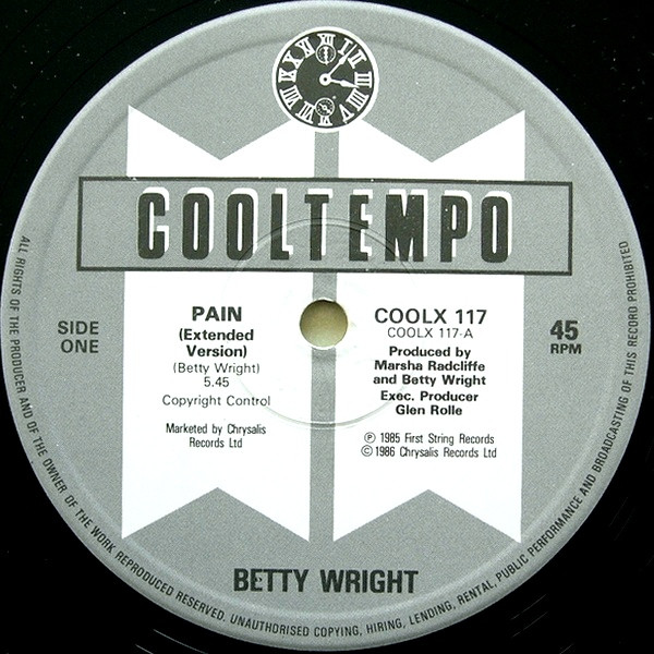 Betty Wright - Pain | Cooltempo (COOLX 117) - 3