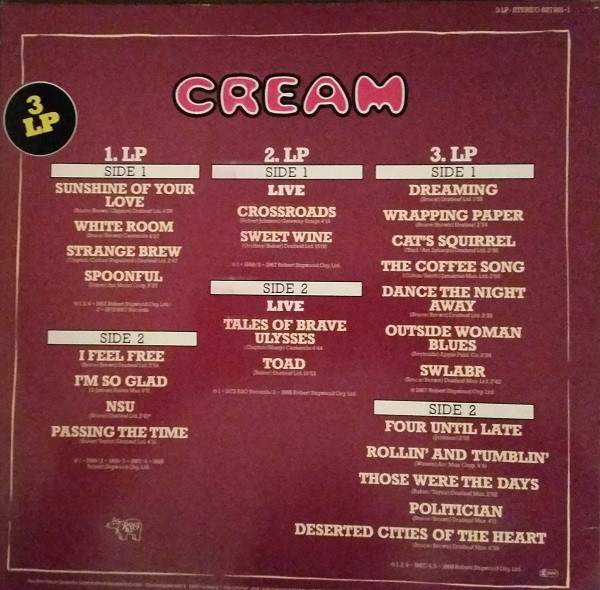 Cream - Cream | RSO (827 991-1) - 2 Cream - Cream | RSO (827 991-1) - 2