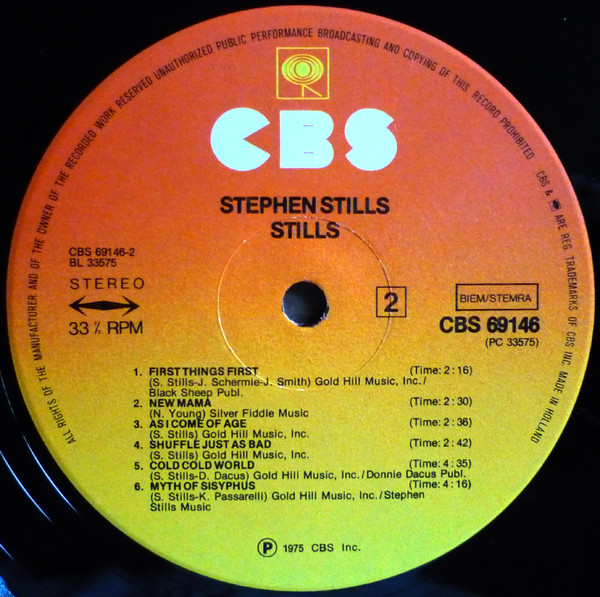 Stephen Stills - Stills | CBS (CBS 69146) - 4 Stephen Stills - Stills | CBS (CBS 69146) - 4