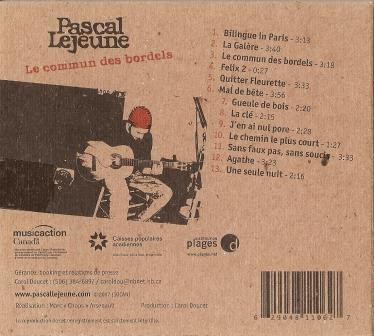 Pascal Lejeune - Le Commun Des Bordels | Not On Label (Pascal Lejeune Self-released) (PL001) - 2 Pascal Lejeune - Le Commun Des Bordels | Not On Label (Pascal Lejeune Self-released) (PL001) - 2
