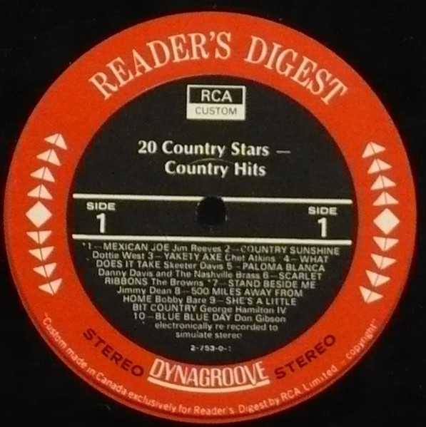 Various - 20 Country Stars - Country Hits | Reader's Digest (2-753-0-1) - 2 Various - 20 Country Stars - Country Hits | Reader's Digest (2-753-0-1) - 2