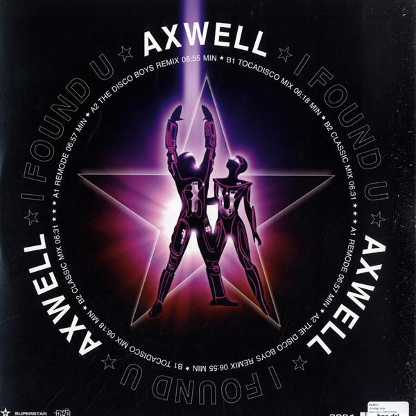 Axwell - I Found U | Superstar Recordings (SUPER DJ 3094) - main