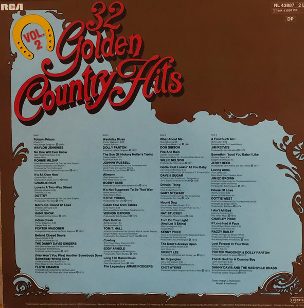 Various - 32 Golden Country Hits Vol. 2 | RCA (NL 43887) - 2 Various - 32 Golden Country Hits Vol. 2 | RCA (NL 43887) - 2