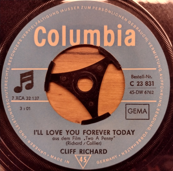 Cliff Richard - I'll Love You Forever Today | Columbia (C 23 831) - 3